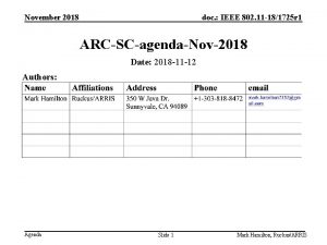 November 2018 doc IEEE 802 11 181725 r