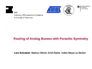 Routing of Analog Busses with Parasitic Symmetry Lars