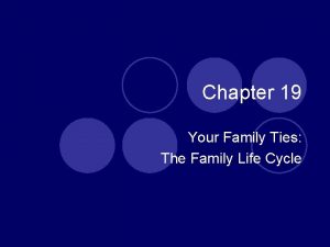 Chapter 19 Your Family Ties The Family Life