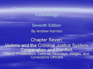 Crime Victims An Introduction to Victimology Seventh Edition