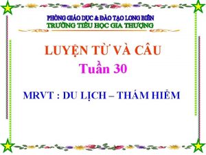 LUYN T V C U Tun 30 MRVT