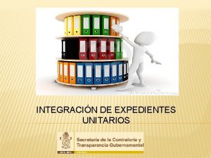 INTEGRACIN DE EXPEDIENTES UNITARIOS Integracin del Expediente Unitario