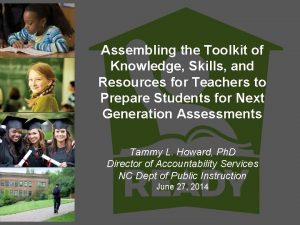 Assembling the Toolkit of Knowledge Skills and Resources