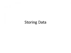 Storing Data Local Storage With local storage web