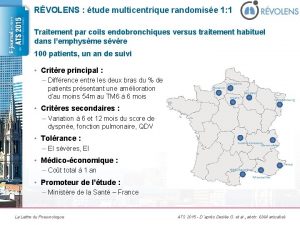 RVOLENS tude multicentrique randomise 1 1 Traitement par