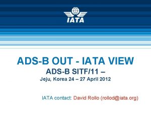 ADSB OUT IATA VIEW ADSB SITF11 Jeju Korea