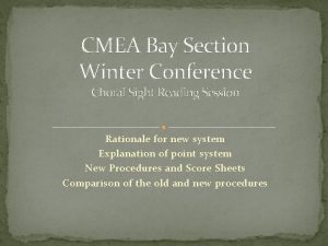 Cmea bay section