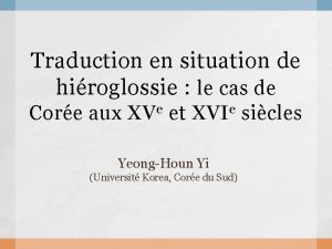 Traduction en situation de hiroglossie le cas de