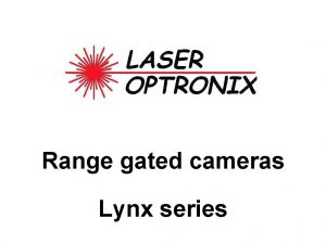 Range gated cameras Lynx series Mini Lynx range