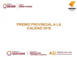 PREMIO PROVINCIAL A LA CALIDAD 2018 VISIN Se