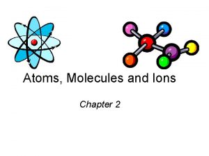 Atoms Molecules and Ions Chapter 2 Daltons Atomic