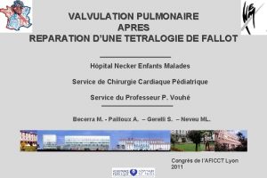 Valvulation pulmonaire