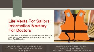 Life Vests For Sailors Information Mastery For Doctors