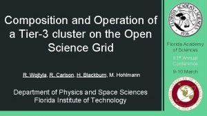 Composition and Operation of a Tier3 cluster on