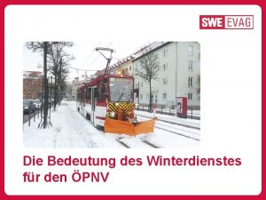 Die Bedeutung des Winterdienstes fr den PNV Personenbefrderungsgesetz