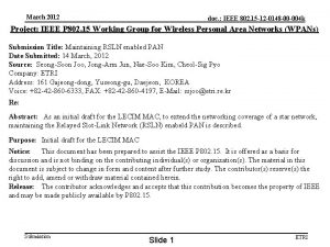 March 2012 doc IEEE 802 15 12 0148