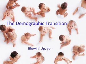 The Demographic Transition Blowin Up yo THE DEMOGRAPHIC