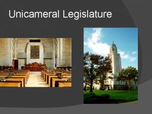 Unicameral legislature