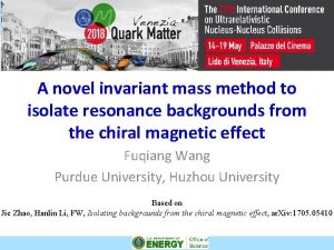 A novel invariant mass method to isolate resonance