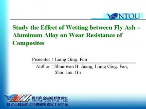 Study the Effect of Wetting between Fly Ash