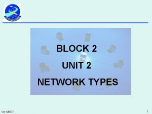 BLOCK 2 UNIT 2 NETWORK TYPES Ver AB