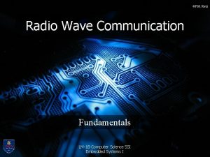 F M Rietti Radio Wave Communication Fundamentals LM18