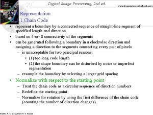 Digital Image Processing 2 nd ed www imageprocessingbook