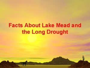 Lake mead facts