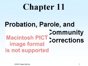 Chapter 11 Probation Parole and Community Corrections 2003