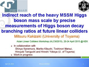 Indirect reach of the heavy MSSM Higgs boson