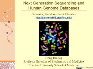Next Generation Sequencing and Human Genome Databases Genomics