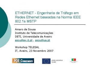 ETHERNET Engenharia de Trfego em Redes Ethernet baseadas