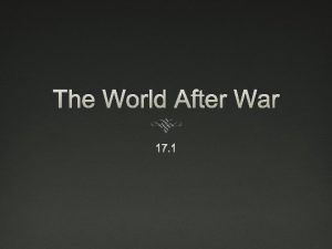 The World After War 17 1 Yalta Conference