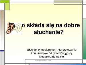 Co skada si na dobre suchanie Suchanie odbieranie