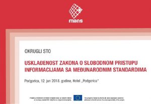 Zakon o slobodnom pristupu informacijama izmijenjen daleko od