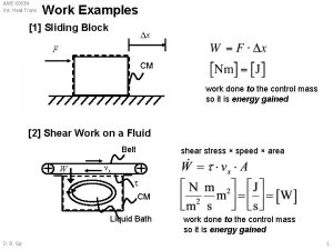AME 60634 Int Heat Trans Work Examples 1