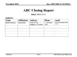 November 2014 doc IEEE 802 11 141524 r