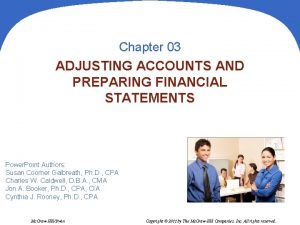 Chapter 03 ADJUSTING ACCOUNTS AND PREPARING FINANCIAL STATEMENTS