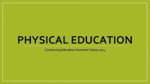 Growth and development in physical education