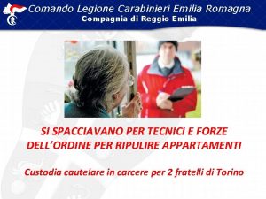 Comando Legione Carabinieri Emilia Romagna Compagnia di Reggio