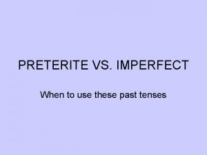 En ese momento preterite or imperfect