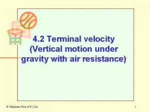 Vertical motion under gravity