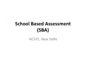 School based assessment ncert