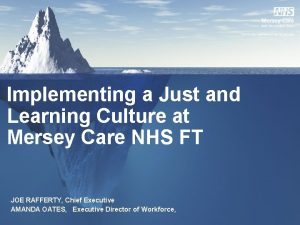 Mersey care just culture