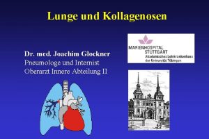 Lunge und Kollagenosen Dr med Joachim Glockner Pneumologe