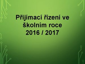 Pijmac zen ve kolnm roce 2016 2017 KDE