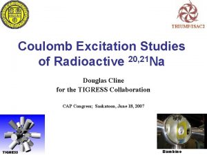 TRIUMFISAC 2 Coulomb Excitation Studies 20 21 of