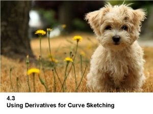 4 3 Using Derivatives for Curve Sketching In