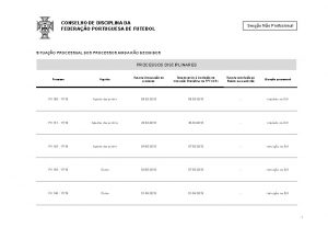 CONSELHO DE DISCIPLINA DA FEDERAO PORTUGUESA DE FUTEBOL