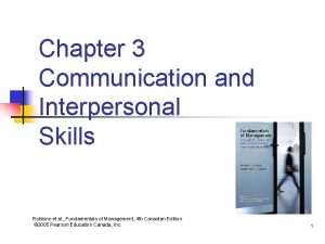 Interpersonal communication chapter 3